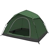 Camping Zelt, 2-4 Personen Wasserdicht Wurfzelte Firstzelte Familienzelt...