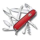 Victorinox, Taschenmesser, Huntsman, 91 mm, rot (15 Funktionen, Klinge,...